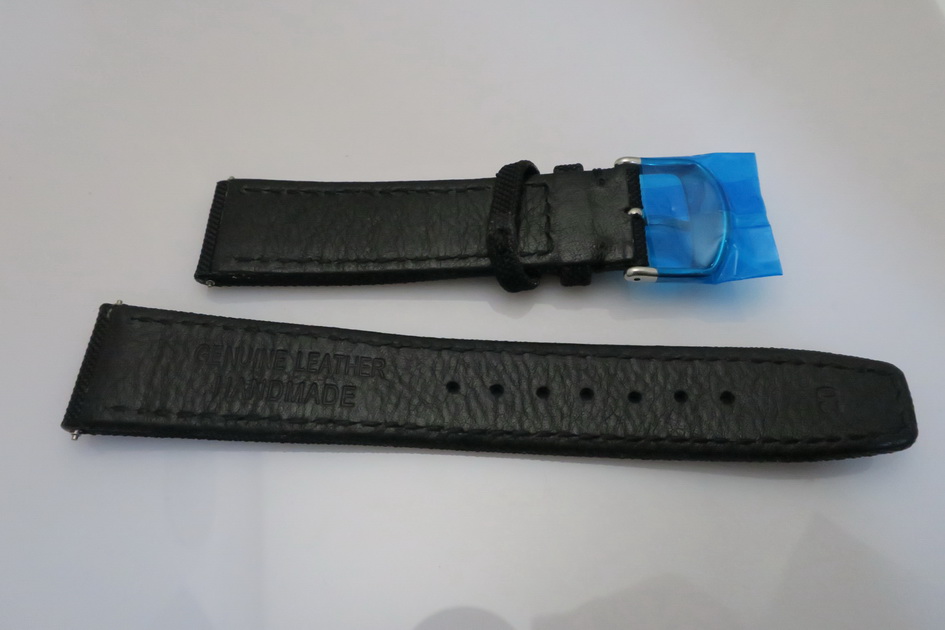 編織風 黑色皮錶帶 規格20/18mm 附錶扣 全新 售出不退換 3