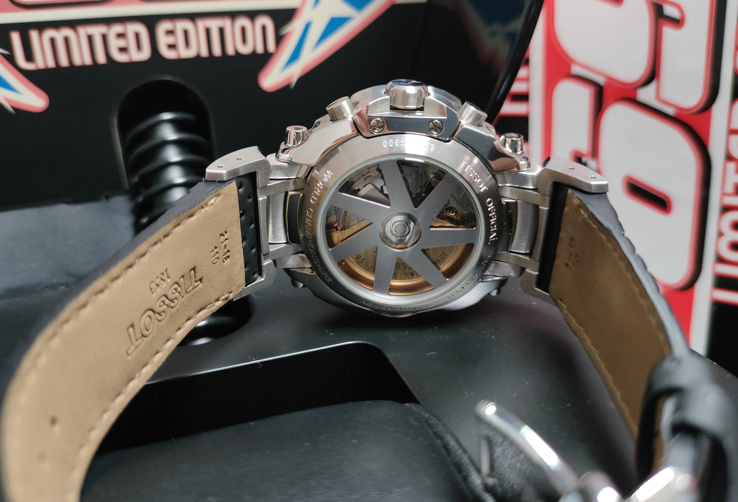 TISSOT 天梭 MOTO GP 賽車錶 大錶徑46mm 自動上鍊 全球限量 計時功能~原廠盒單 3