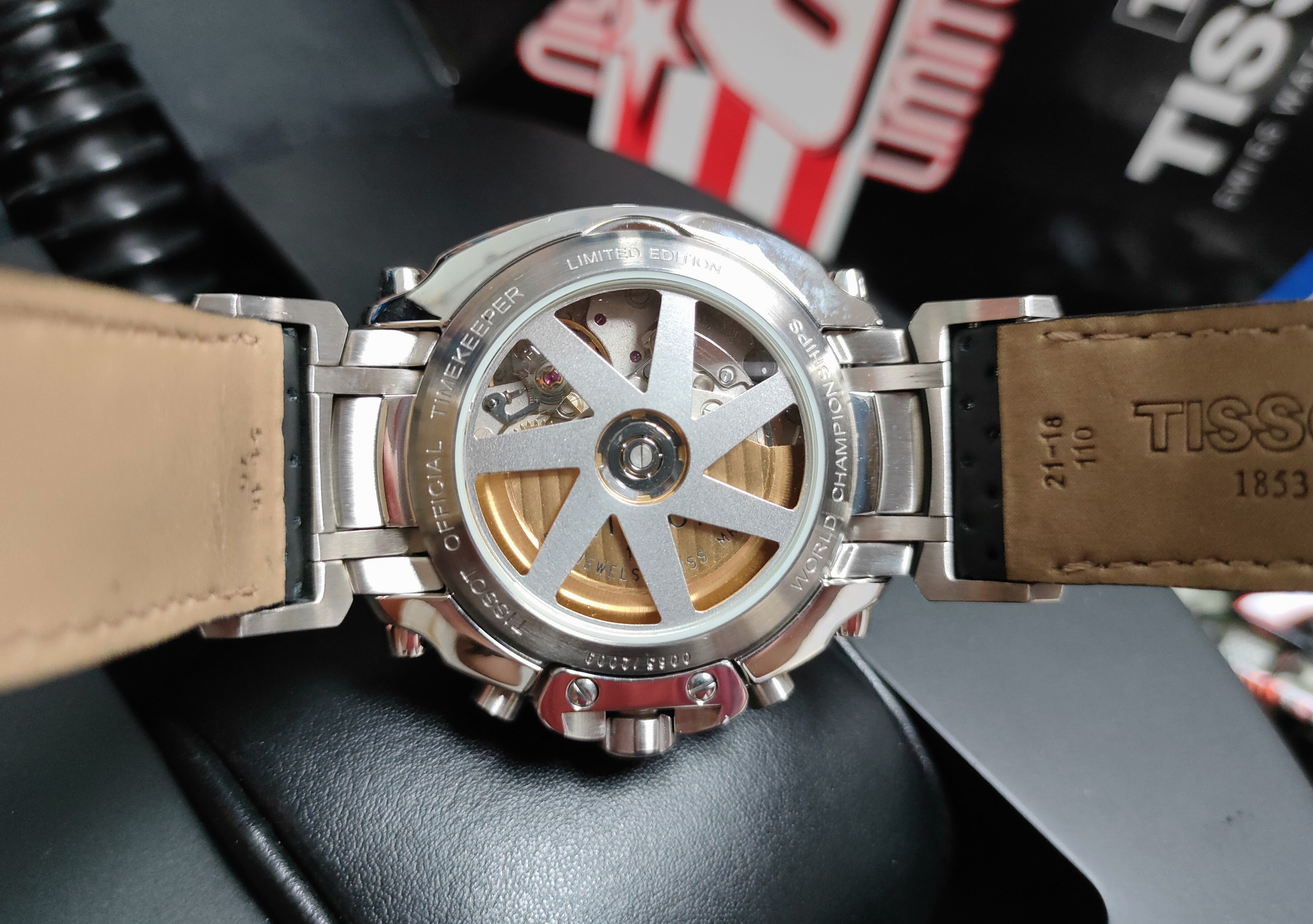 TISSOT 天梭 MOTO GP 賽車錶 大錶徑46mm 自動上鍊 全球限量 計時功能~原廠盒單 4