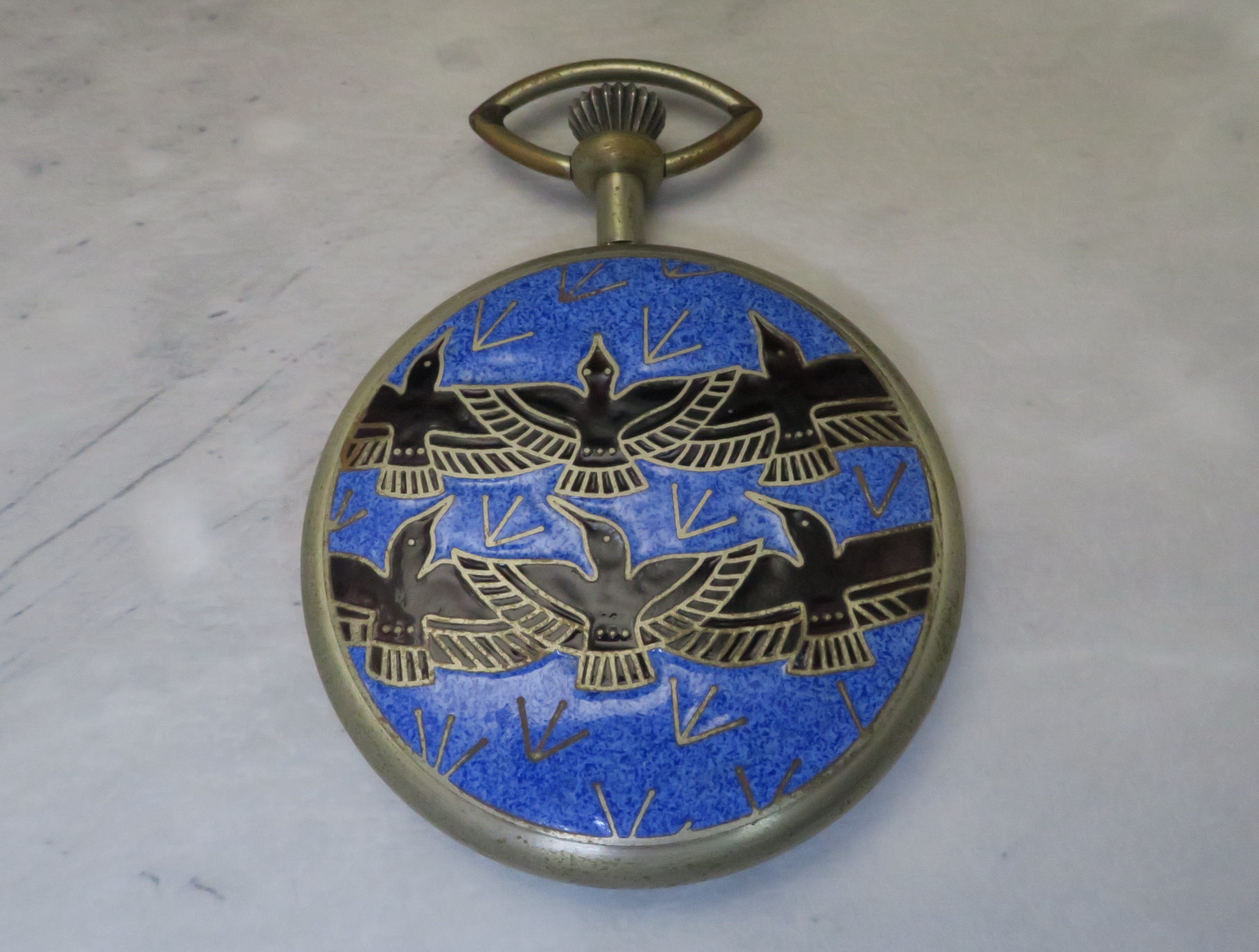 天梭 TISSOT 手上鍊 懷錶 純銀彩繪錶殼 獨立小秒盤 全球限量 絕版珍藏品 5