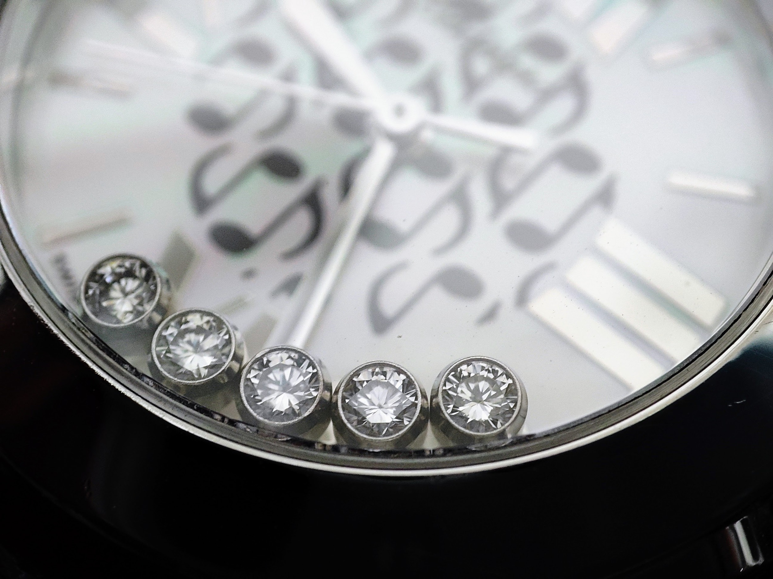 蕭邦 CHOPARD 限量音符 五十周年 音樂家系列 珍珠母貝面盤 錶徑30mm 石英機芯~原廠盒單 5