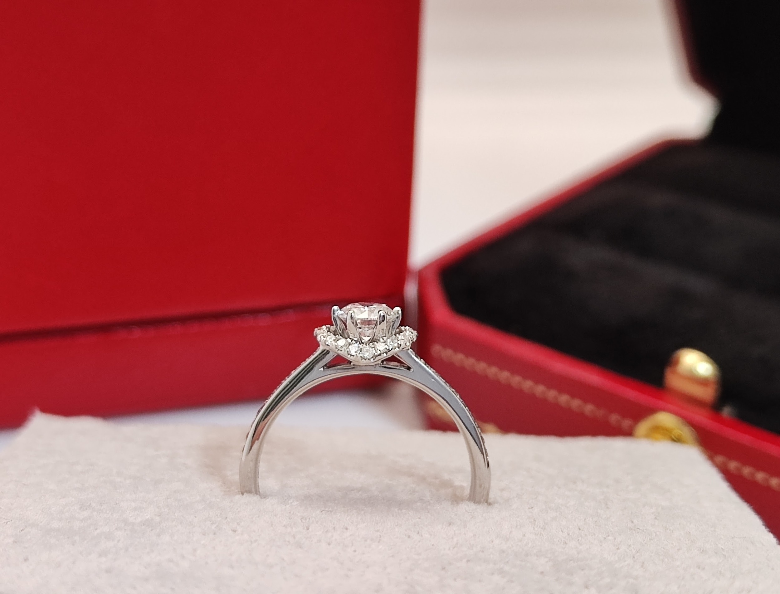天然 鑽石戒指 心型造型鑲崁 GIA國際證書 主鑽31分 高貴華麗 豪華戒台 3