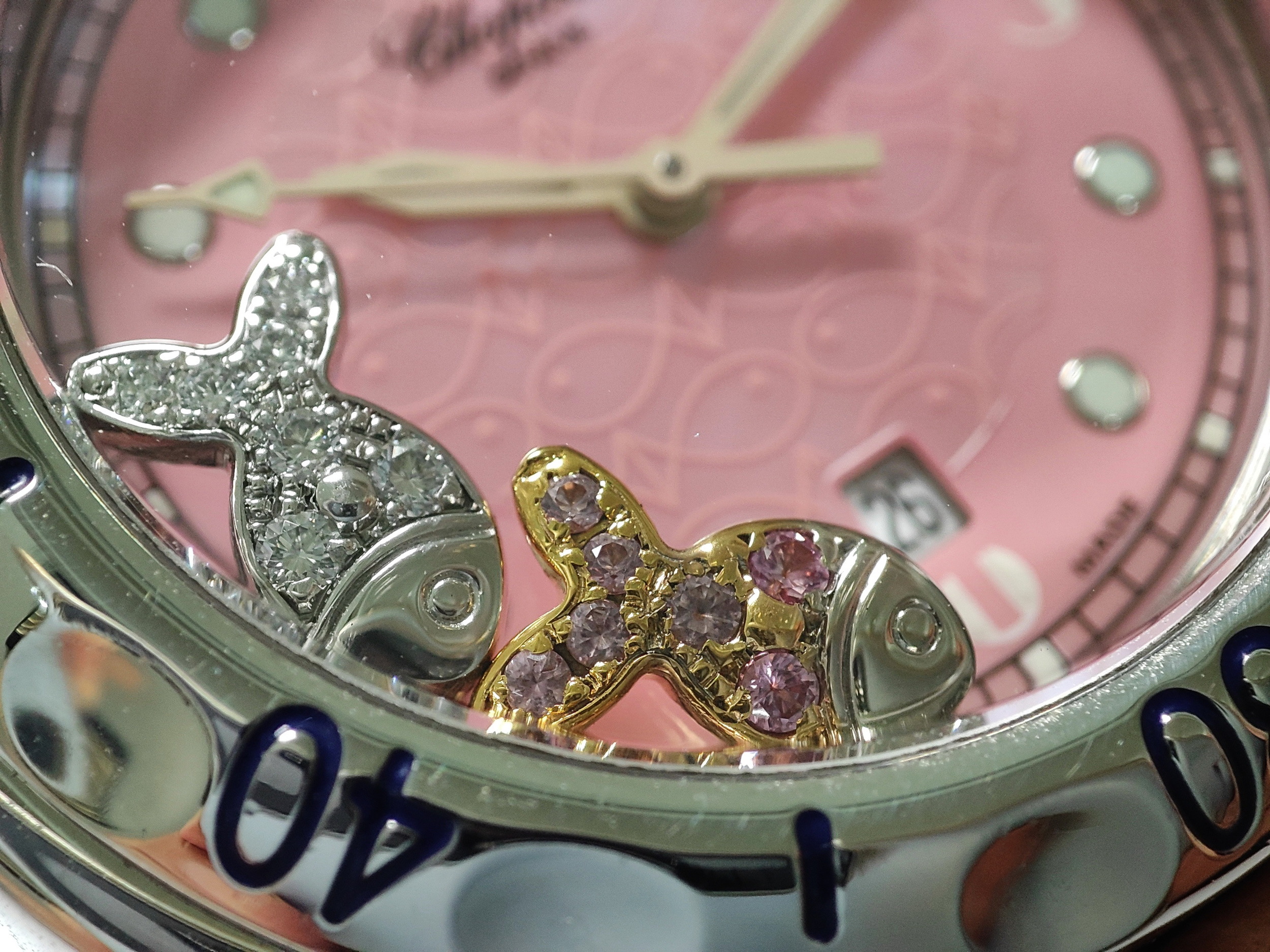 蕭邦 CHOPARD 快樂鑽 粉紅面盤 錶徑32mm 石英機芯 快樂魚~原廠保單 國內AD 4