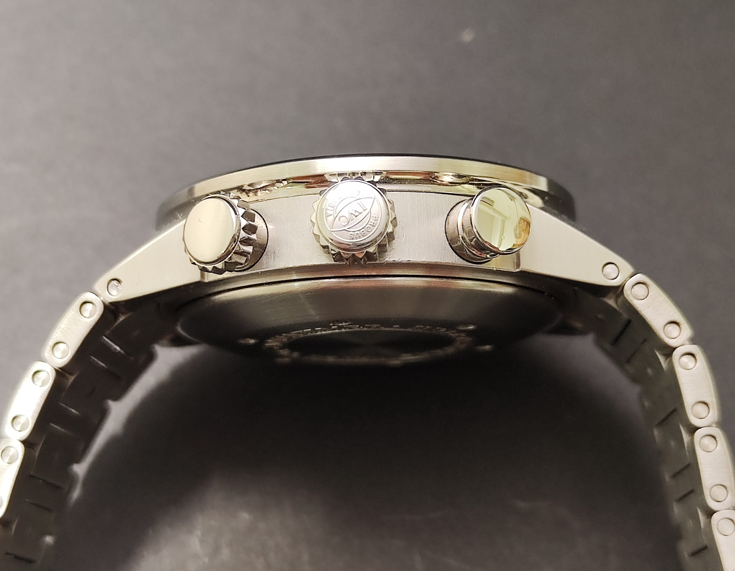 萬國 IWC 海洋時計 自動上鍊 大錶徑41mm 黑色面盤 小年曆 計時功能 旋轉內圈~原廠保單 4