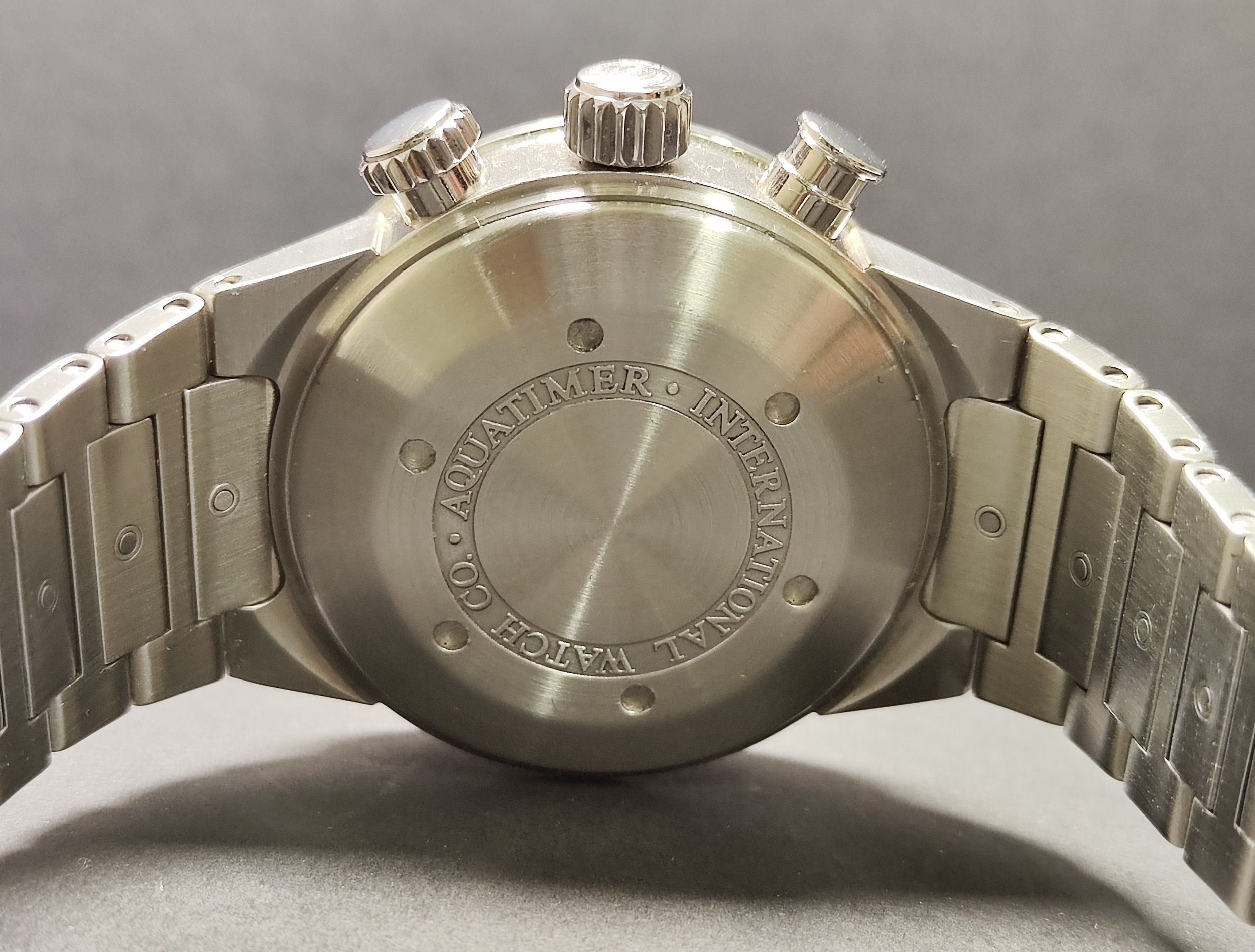 萬國 IWC 海洋時計 自動上鍊 大錶徑41mm 黑色面盤 小年曆 計時功能 旋轉內圈~原廠保單 5