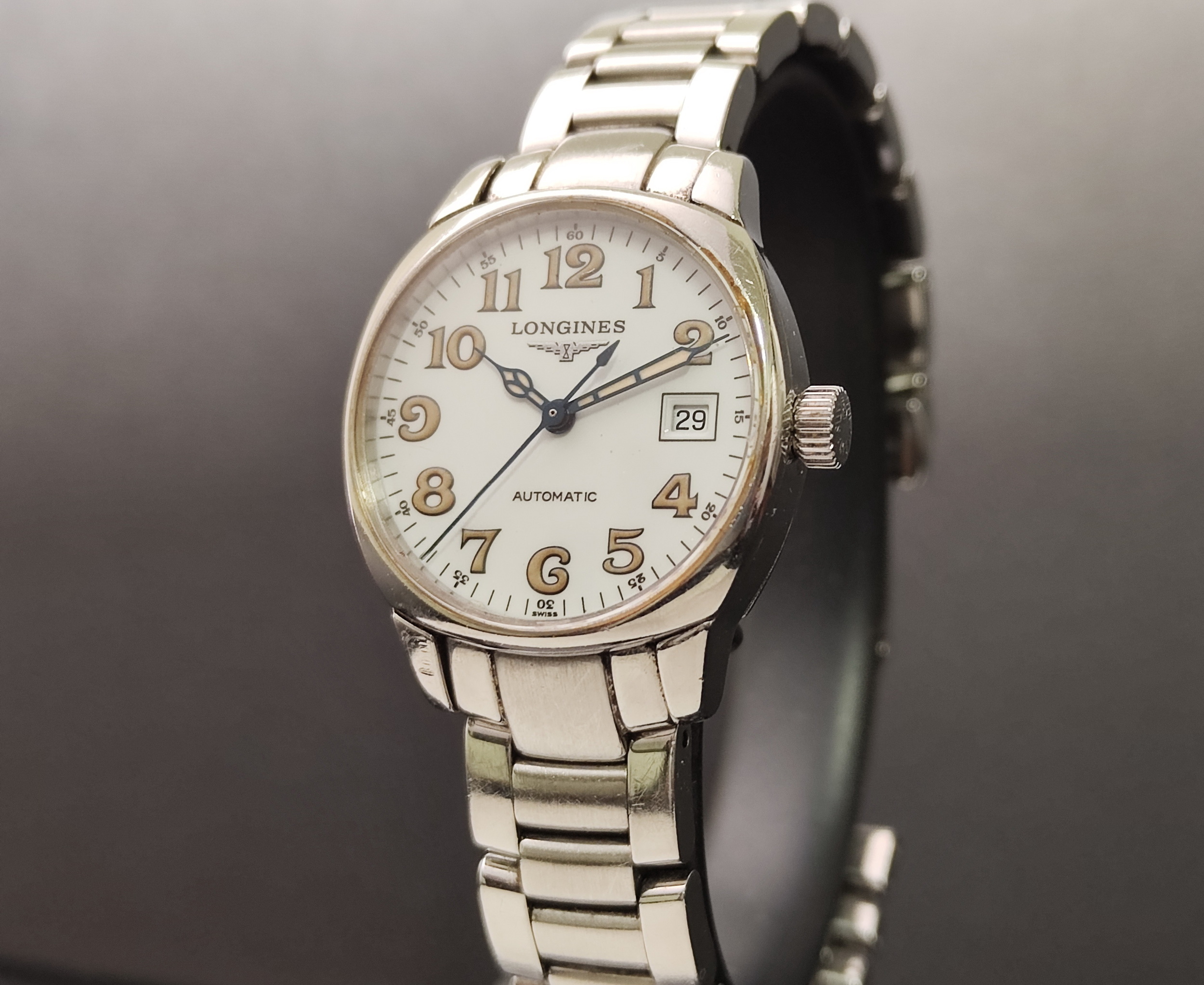 浪琴 女用 機械腕錶 自動上鍊 錶徑26mm 正常使用痕跡 單錶出清 2