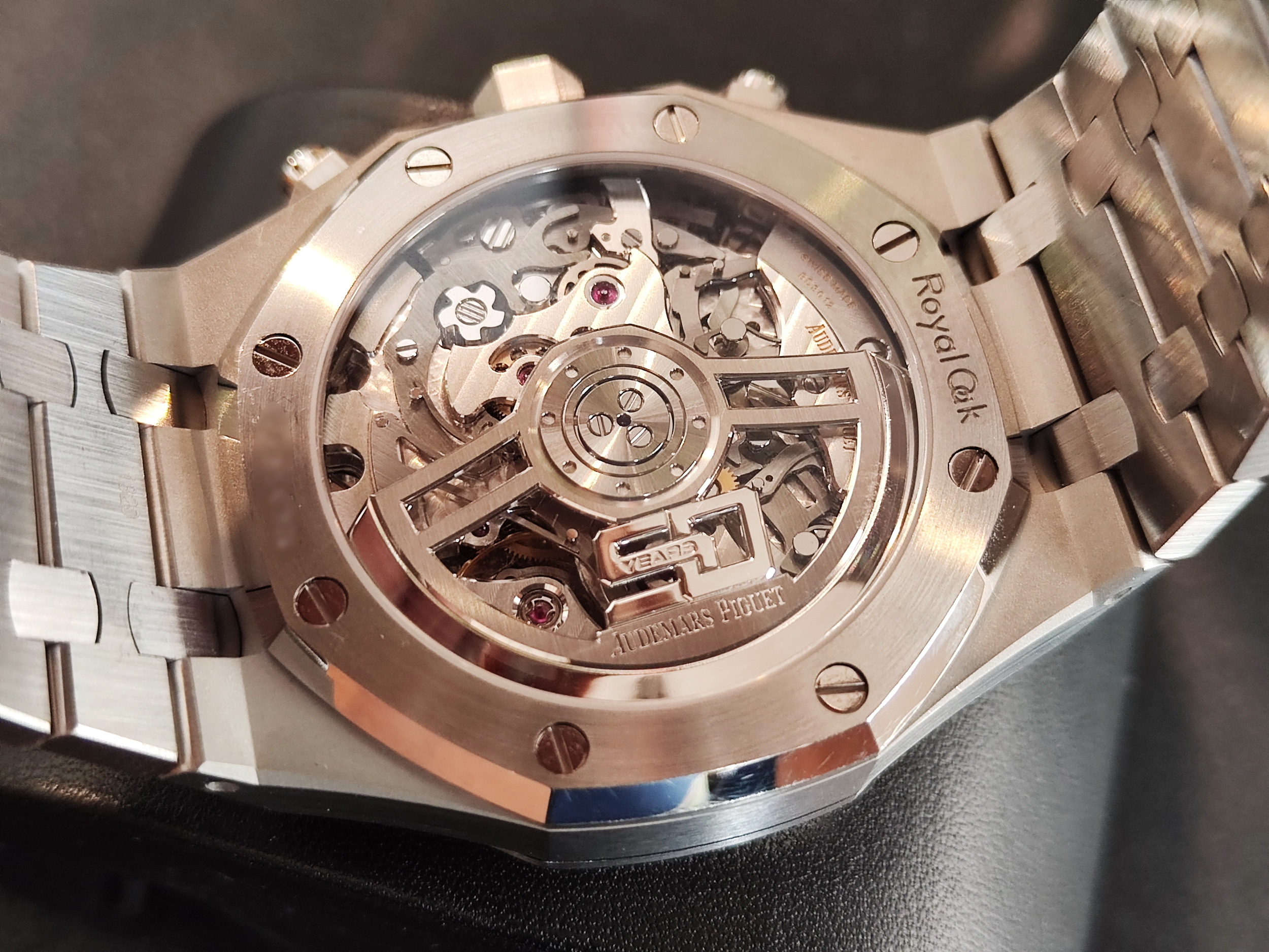 愛彼 AP 皇家橡樹 50周年紀念款 26240 大錶徑41mm 自動上鍊 透明底蓋 專屬自動盤~原廠盒單 5