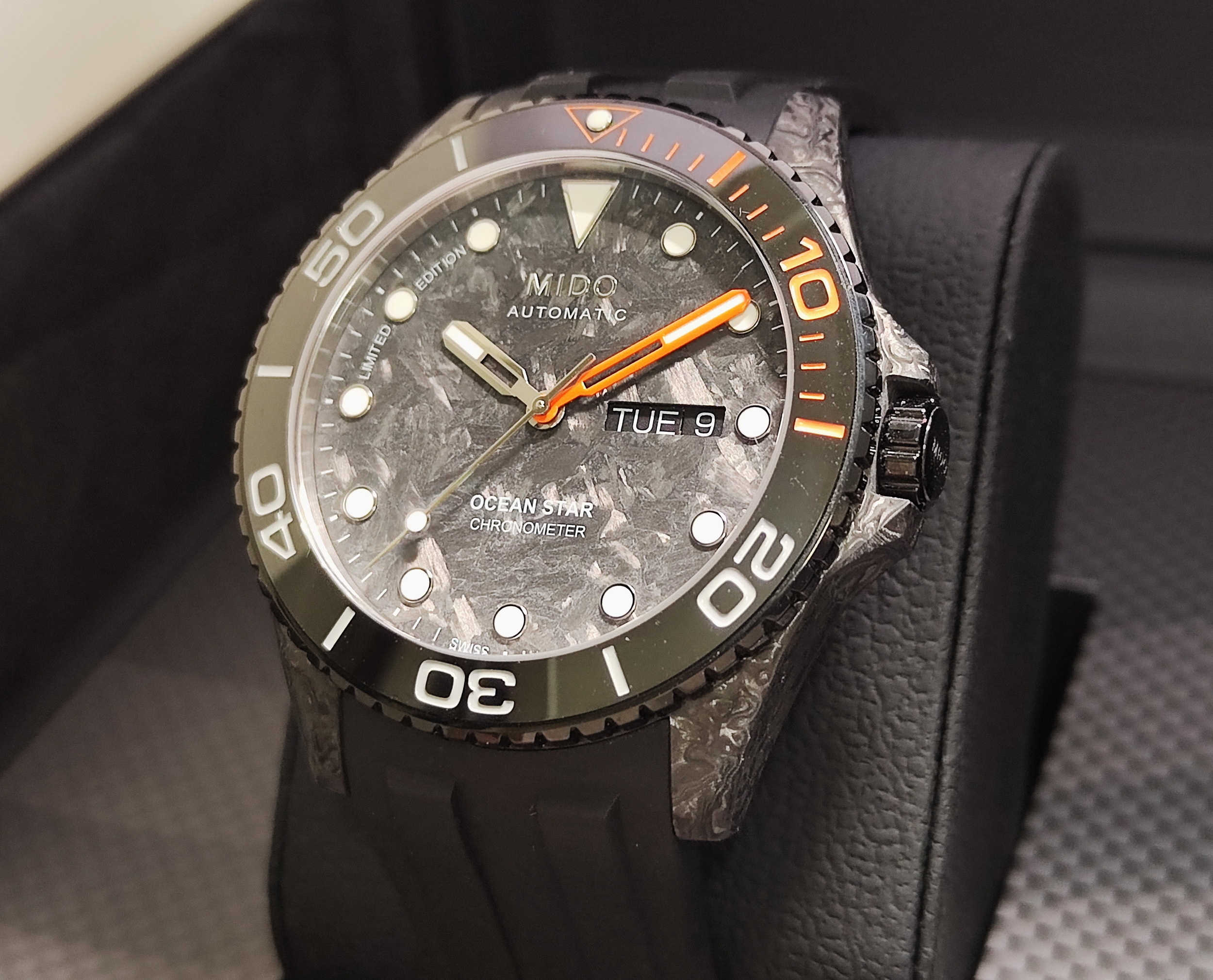 美度 MIDO 近新 海洋之星 限量 碳纖維 大錶徑42.5mm 自動上鍊 陶瓷圈~原廠盒單 2024AD 2