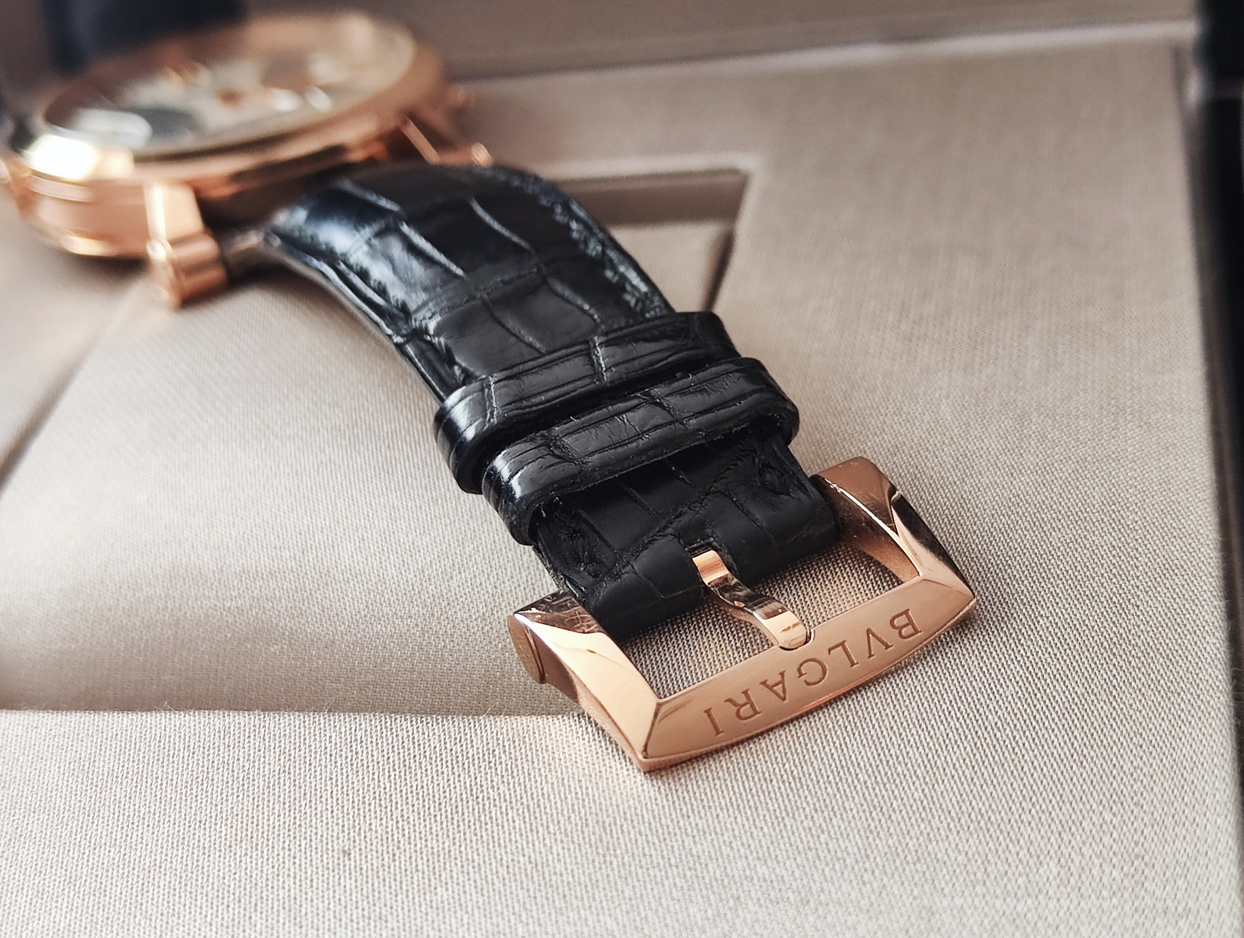 寶格麗 Sotirio Bulgari 125週年紀念款 玫瑰金 大錶徑42mm 自動上鍊~原廠盒單 全球限量 9