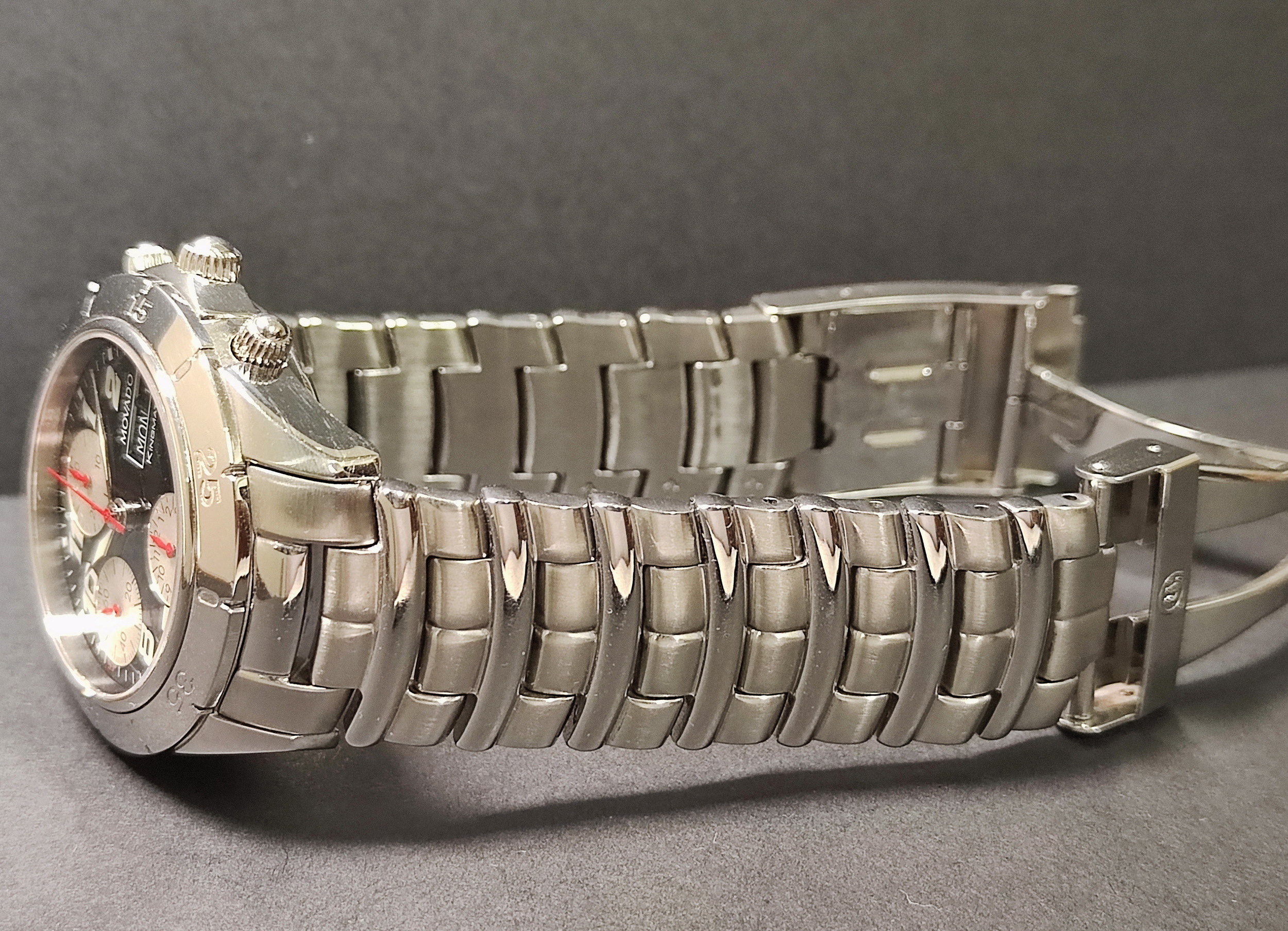 摩凡陀 MOVADO 熊貓面盤 小年曆 錶徑39mm 自動上鍊  計時功能 7750機芯 5