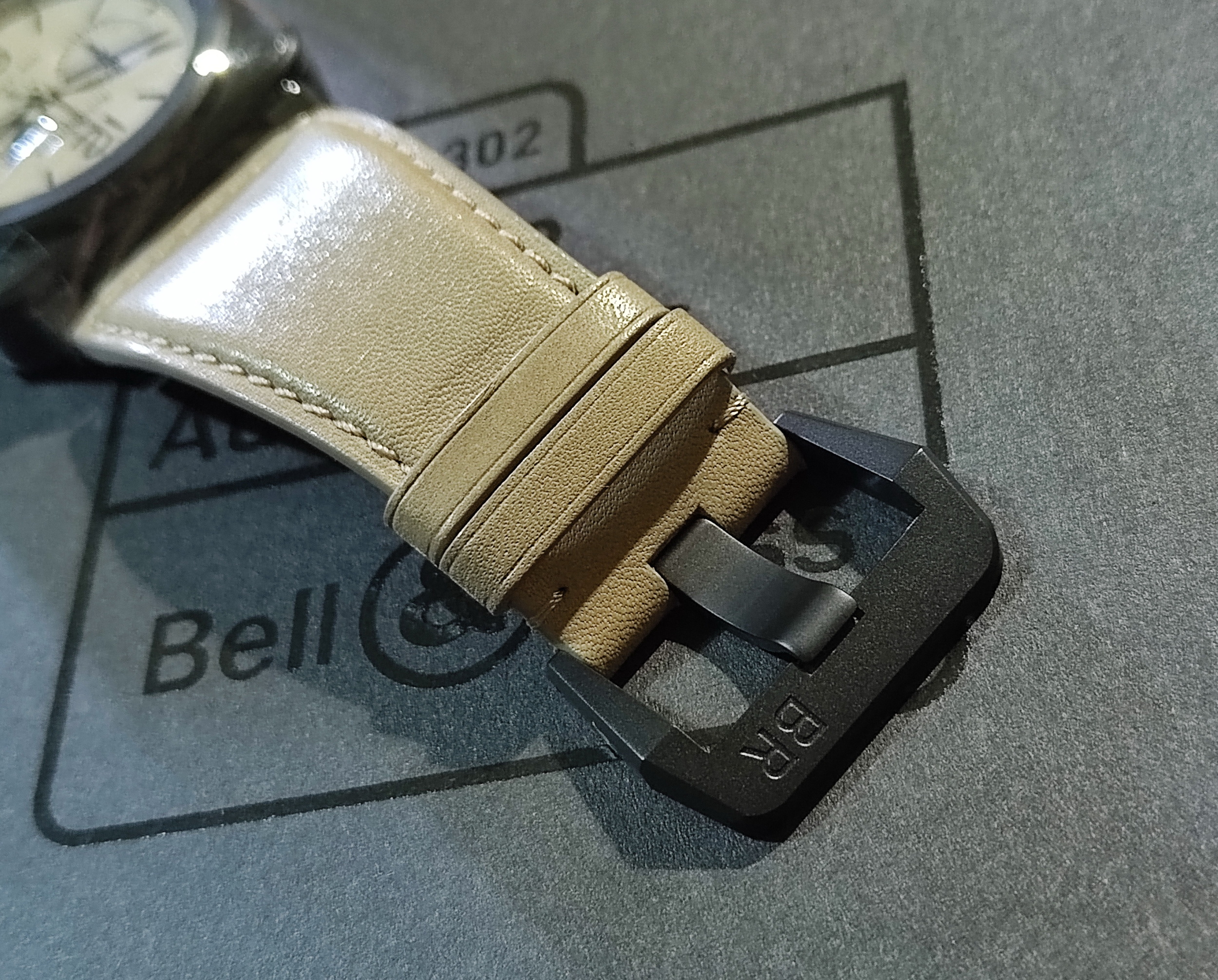 柏萊士 全新 BR03-94 沙漠棕色面盤 黑色陶瓷錶殼 大錶徑42mm 自動上鍊 計時功能~原廠盒單 2024AD 5