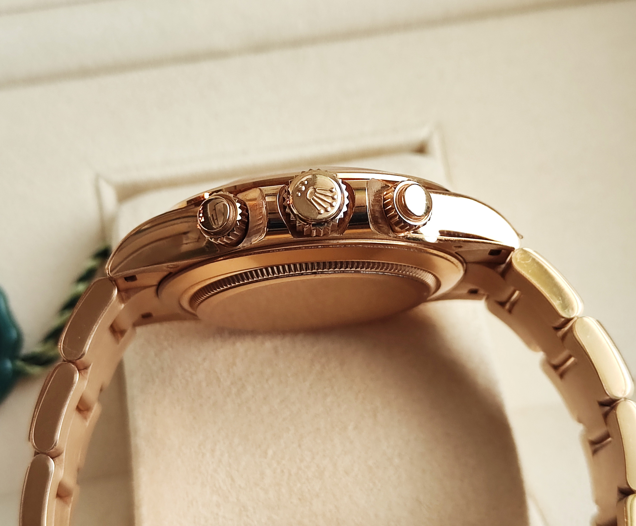 勞力士 116508 黃K金 白色珍珠貝面盤 原鑲鑽 DAYTONA 迪通納 計時功能~原廠盒單 4