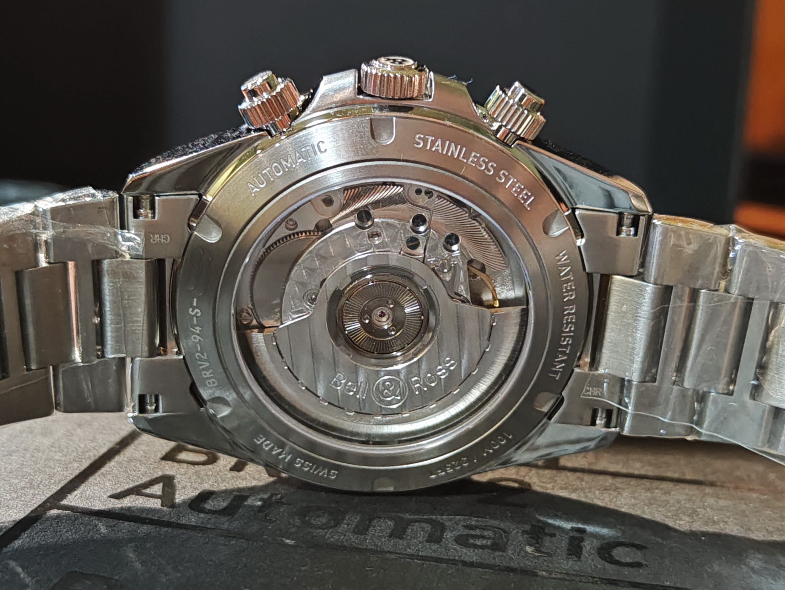 柏萊士 全新 BR V2-94 飛行錶 軍米色面盤 大錶徑41mm 自動上鍊 計時功能 原廠鋼帶~原廠盒單 2024AD 5