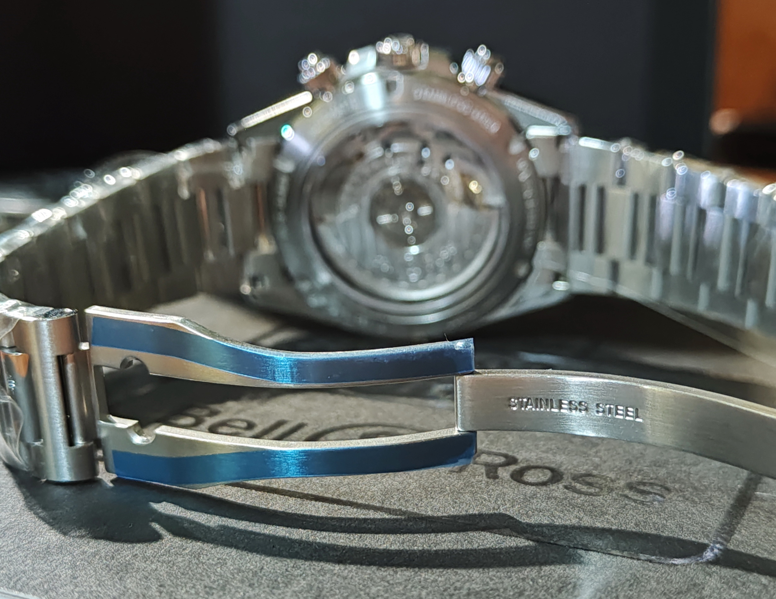 柏萊士 全新 BR V2-94 飛行錶 軍米色面盤 大錶徑41mm 自動上鍊 計時功能 原廠鋼帶~原廠盒單 2024AD 7