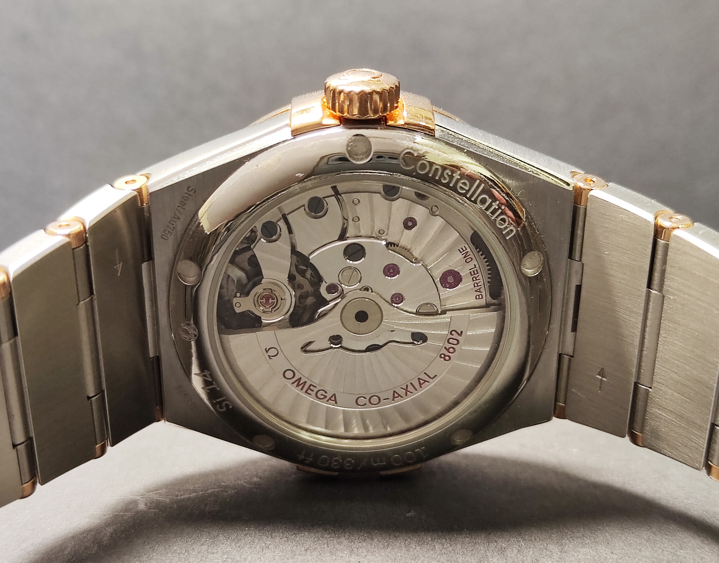 OMEGA 星座系列 雙鷹 原鑲鑽圈 半玫瑰金 錶徑38mm 自動上鍊 Double Eagle~原廠盒單 6