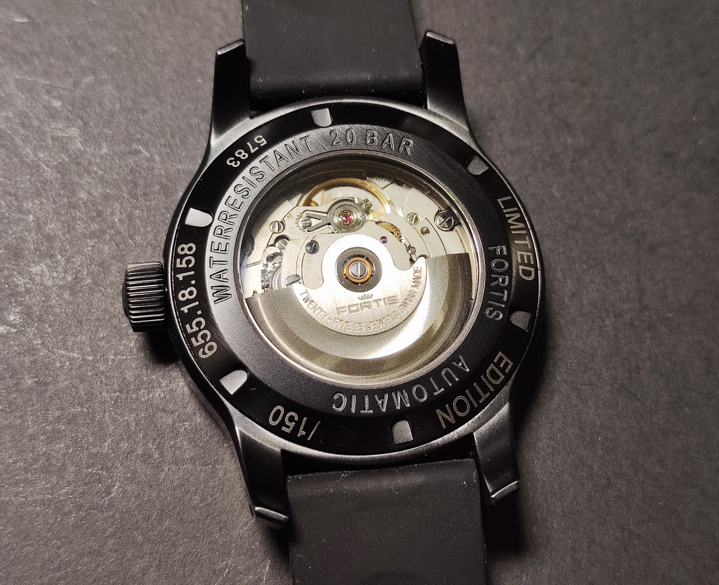 FORTIS 富利斯 2π 特殊限量面盤 黑色PVD錶殼 大錶徑42mm 自動上鍊~原廠盒單 5