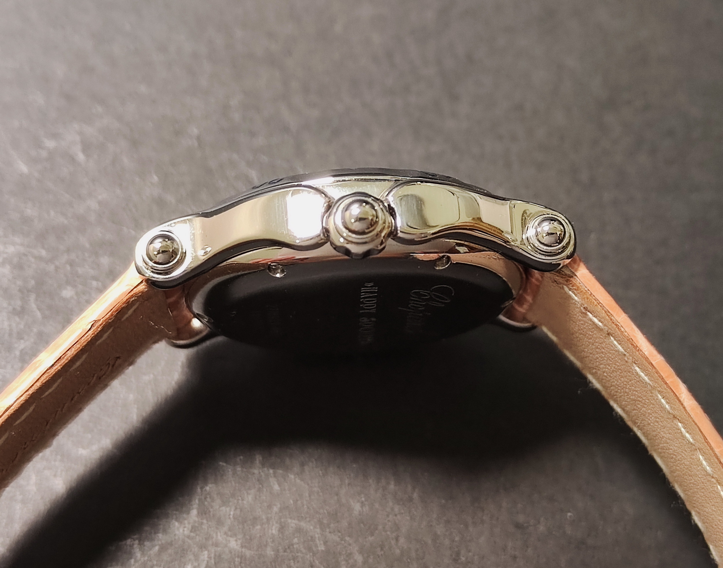 蕭邦 CHOPARD 快樂鑽 粉紅面盤 錶徑32mm 石英機芯 快樂魚~原廠保單 國內AD 6