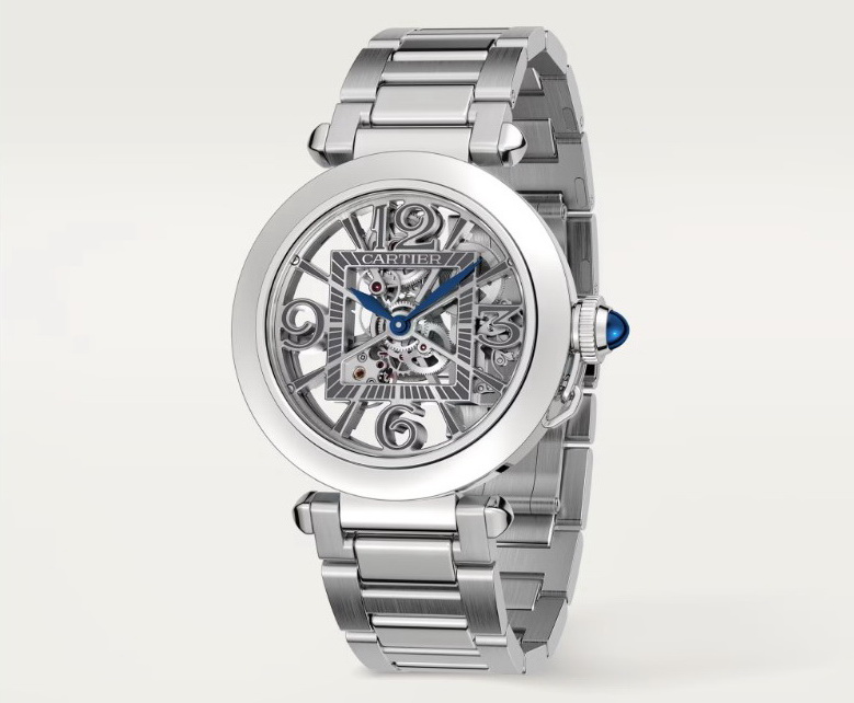 卡地亞 CARTIER 全新 PASHA 全鏤空錶盤 大錶徑41mm 自動上鍊 快拆錶帶~原廠盒單 2024 2