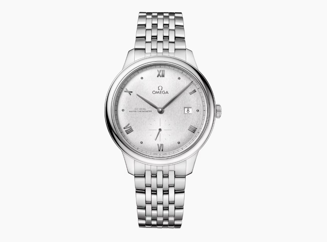 OMEGA 全新 碟飛系列 大錶徑41mm 自動上鍊 銀色面盤~原廠盒單 國內AD 6