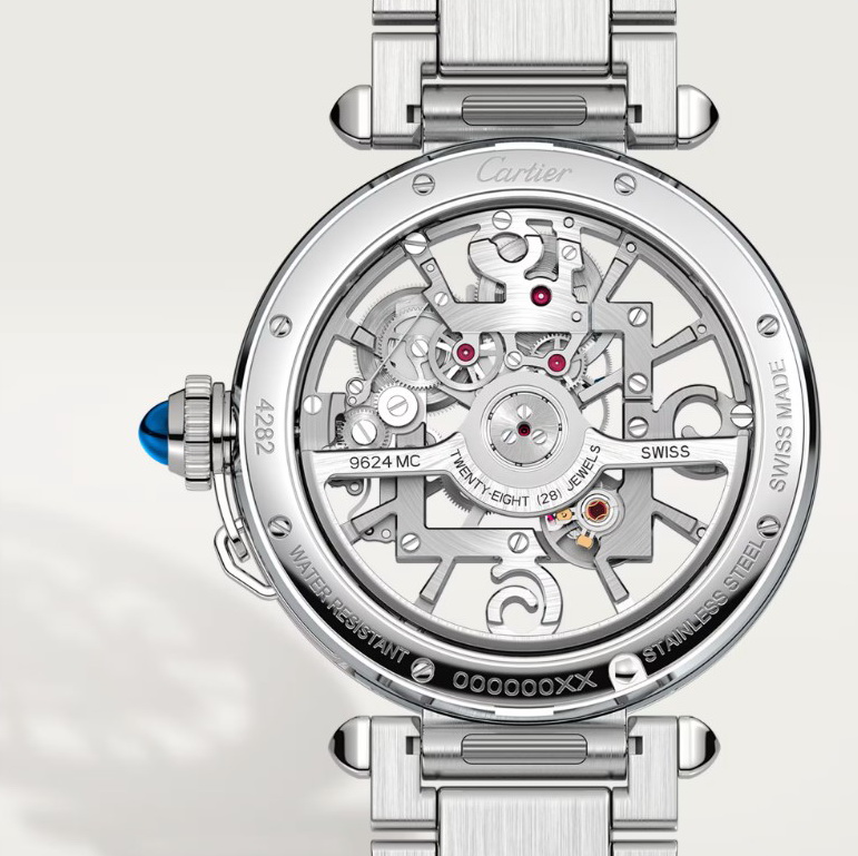 卡地亞 CARTIER 全新 PASHA 全鏤空錶盤 大錶徑41mm 自動上鍊 快拆錶帶~原廠盒單 2024 3