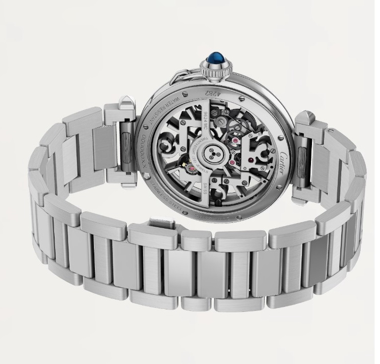 卡地亞 CARTIER 全新 PASHA 全鏤空錶盤 大錶徑41mm 自動上鍊 快拆錶帶~原廠盒單 2024 4