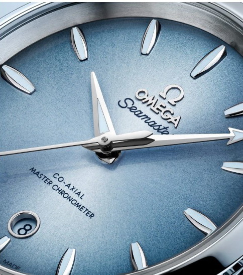 OMEGA 全新 海馬 Summer Blue 漸層藍色面盤 錶徑38mm 自動上鍊~原廠盒單 2024 3