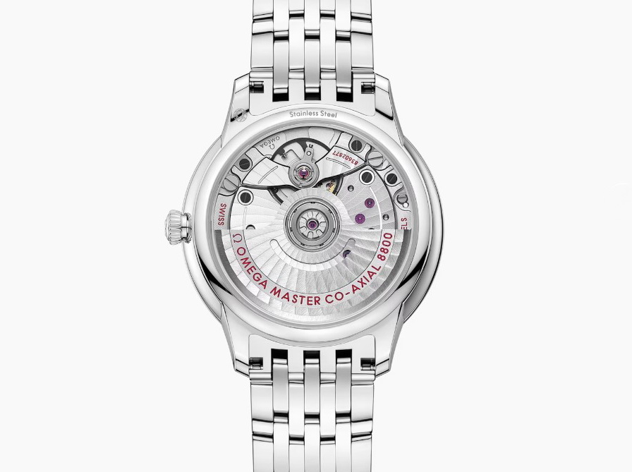 OMEGA 全新 女用 碟飛系列 錶徑34mm 自動上鍊 白色珍珠母貝面盤~原廠盒單 國內AD 6