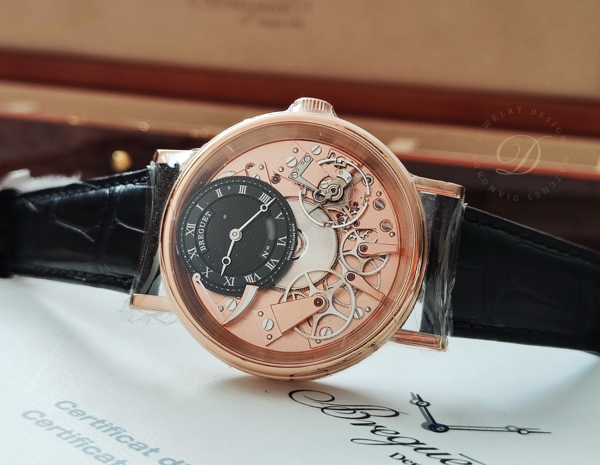 BREGUET 寶璣 Tradition 全新 7057 玫瑰金 錶徑40mm 手動上鍊 機刻雕花面盤~原廠盒單 2024