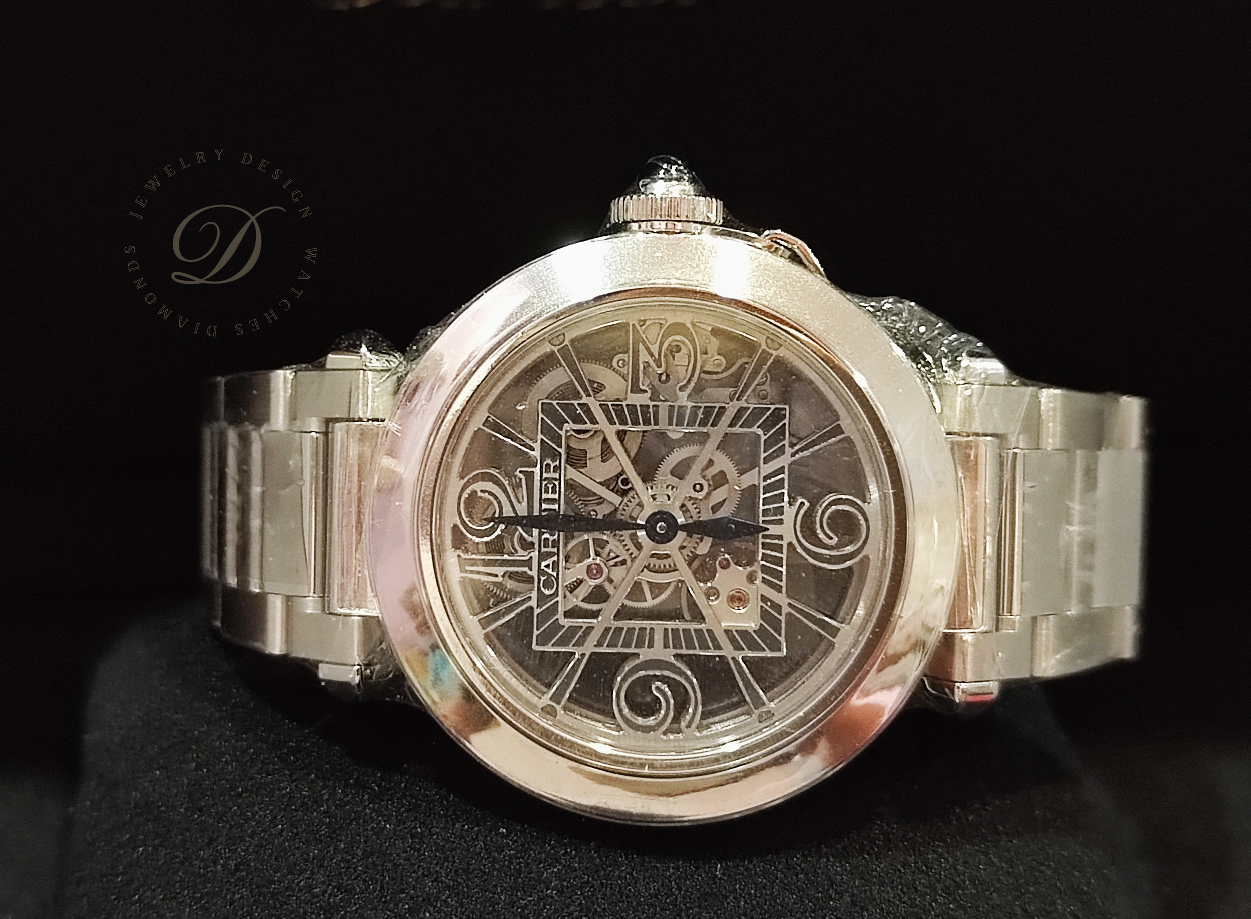 卡地亞 CARTIER 全新 PASHA 全鏤空錶盤 大錶徑41mm 自動上鍊 快拆錶帶~原廠盒單 2024