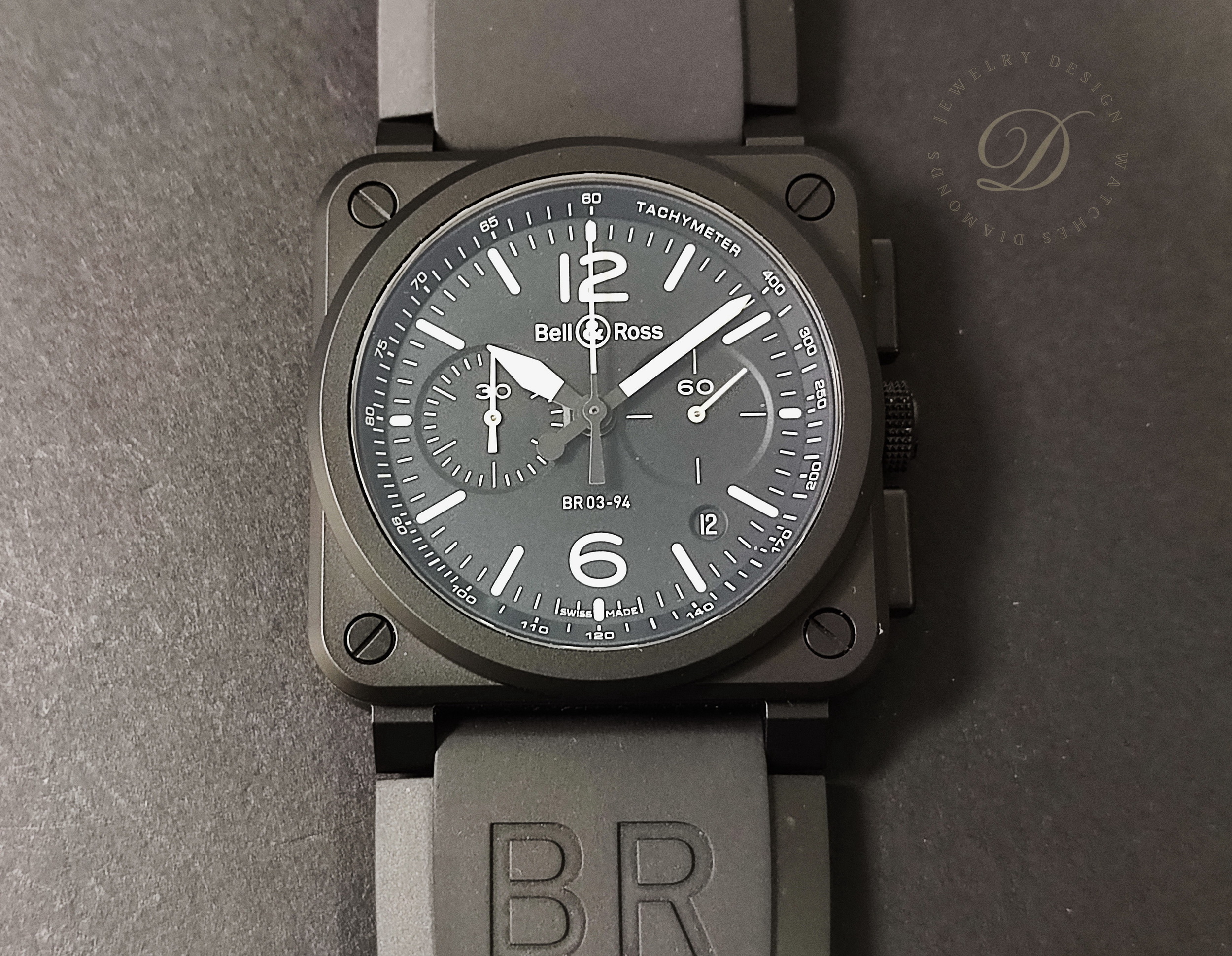 柏萊士 全新 BR03-94 黑色陶瓷錶殼 大錶徑42mm 自動上鍊 計時功能~原廠盒單 2024AD