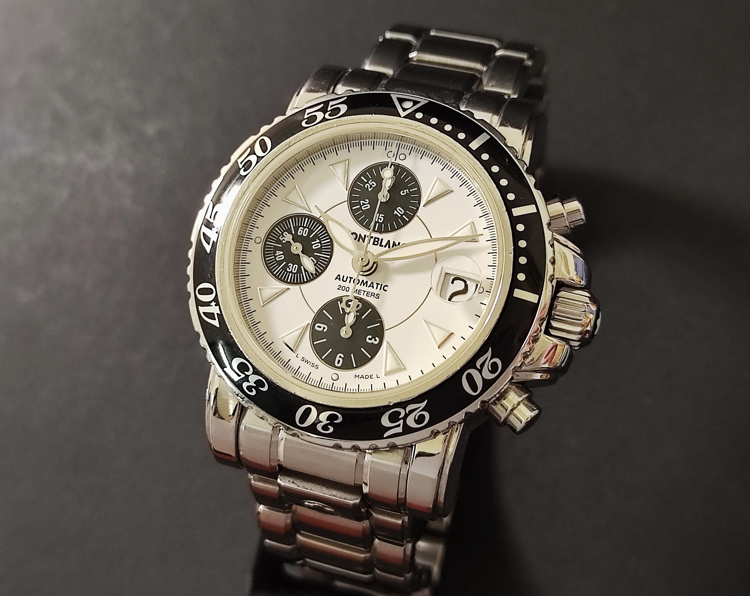 萬寶龍 Sport 7034 系列 熊貓面盤 大錶徑42mm 自動上鍊 計時功能 機械錶 2