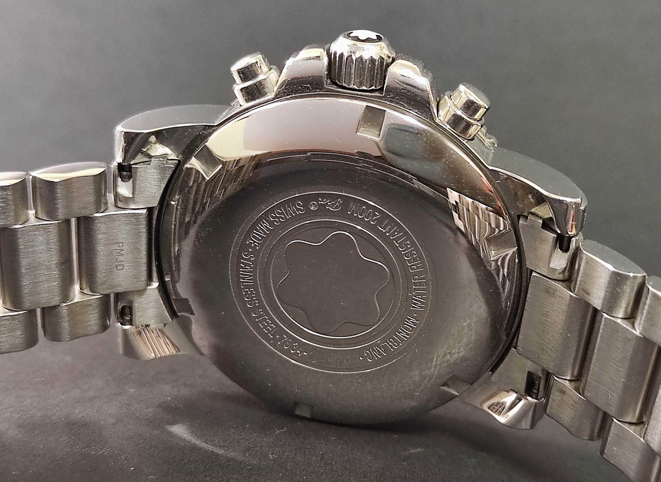 萬寶龍 Sport 7034 系列 熊貓面盤 大錶徑42mm 自動上鍊 計時功能 機械錶 5