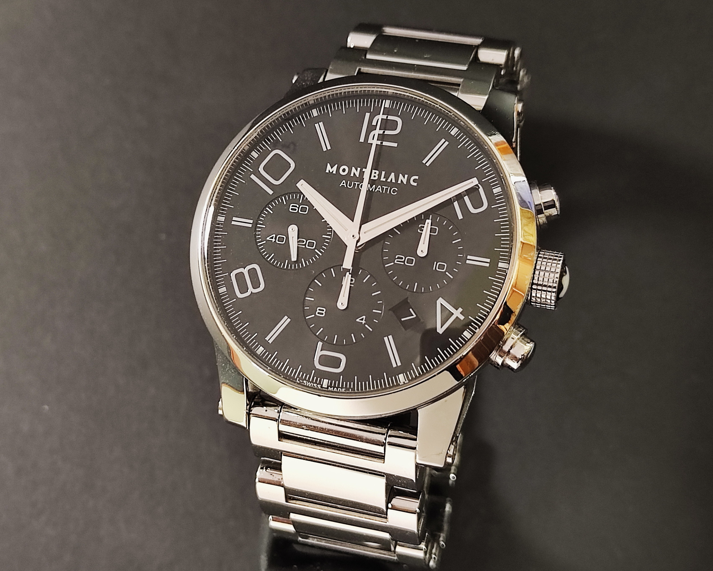 萬寶龍 TimeWalker 時光行者 大錶徑43mm 自動上鍊 計時功能 7069 鏤空錶殼 品牌經典 2