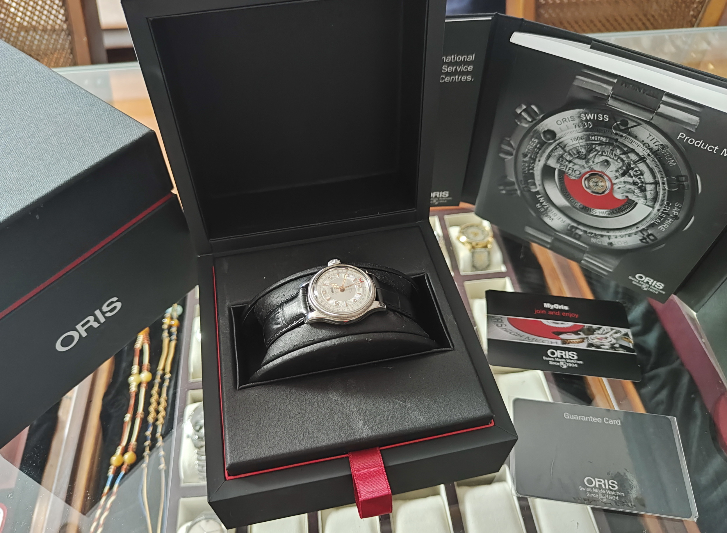 ORIS  歐力士 Big Crown 女用機械錶 錶徑32mm 自動上鍊~原廠盒單 國內AD 7