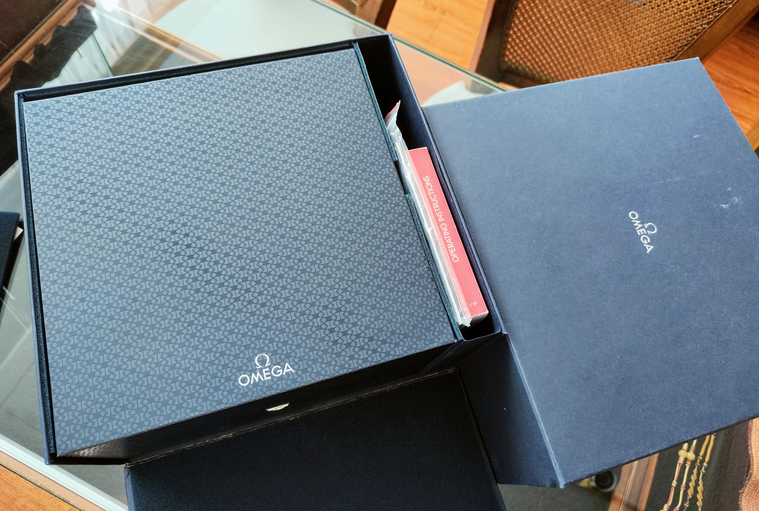 OMEGA 海馬 Aqua Terra 詹姆斯龐德 007限量款 大錶徑41.5mm 原廠鋼帶+原廠編織帶 抗磁錶殼~原廠盒單 龐德徽章 12