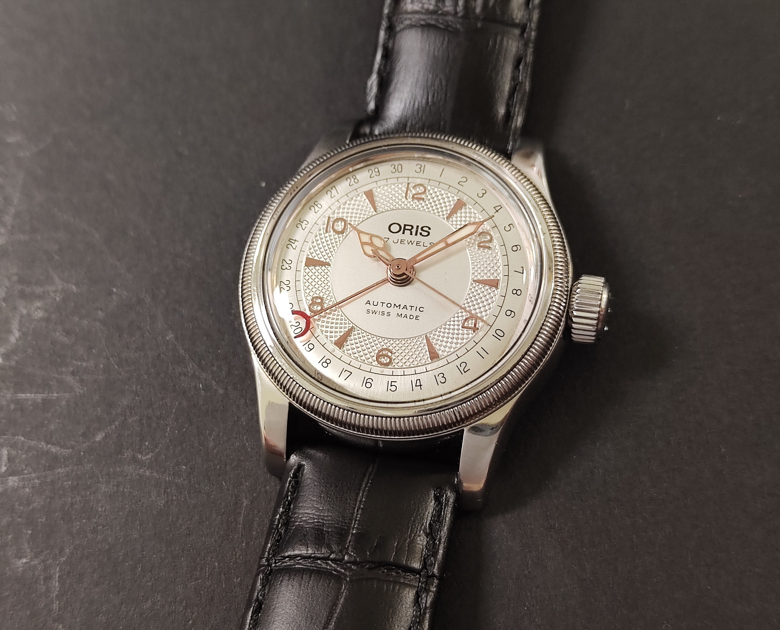 ORIS  歐力士 Big Crown 女用機械錶 錶徑32mm 自動上鍊~原廠盒單 國內AD 2