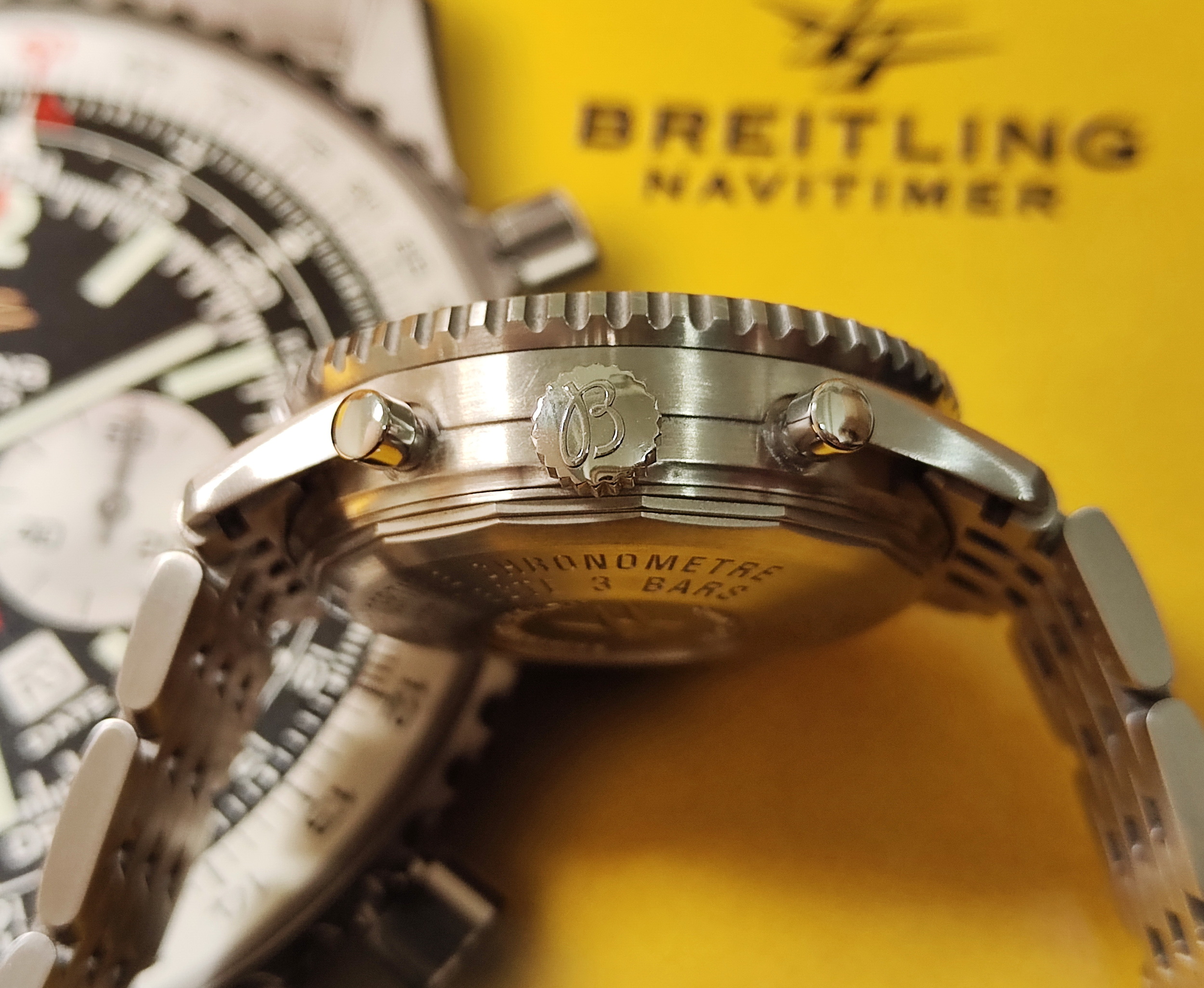 BREITLING 百年靈 Navitimer 50周年紀念款 錶徑41mm 自動上鍊 計時功能~原廠盒單 絕版珍藏 5