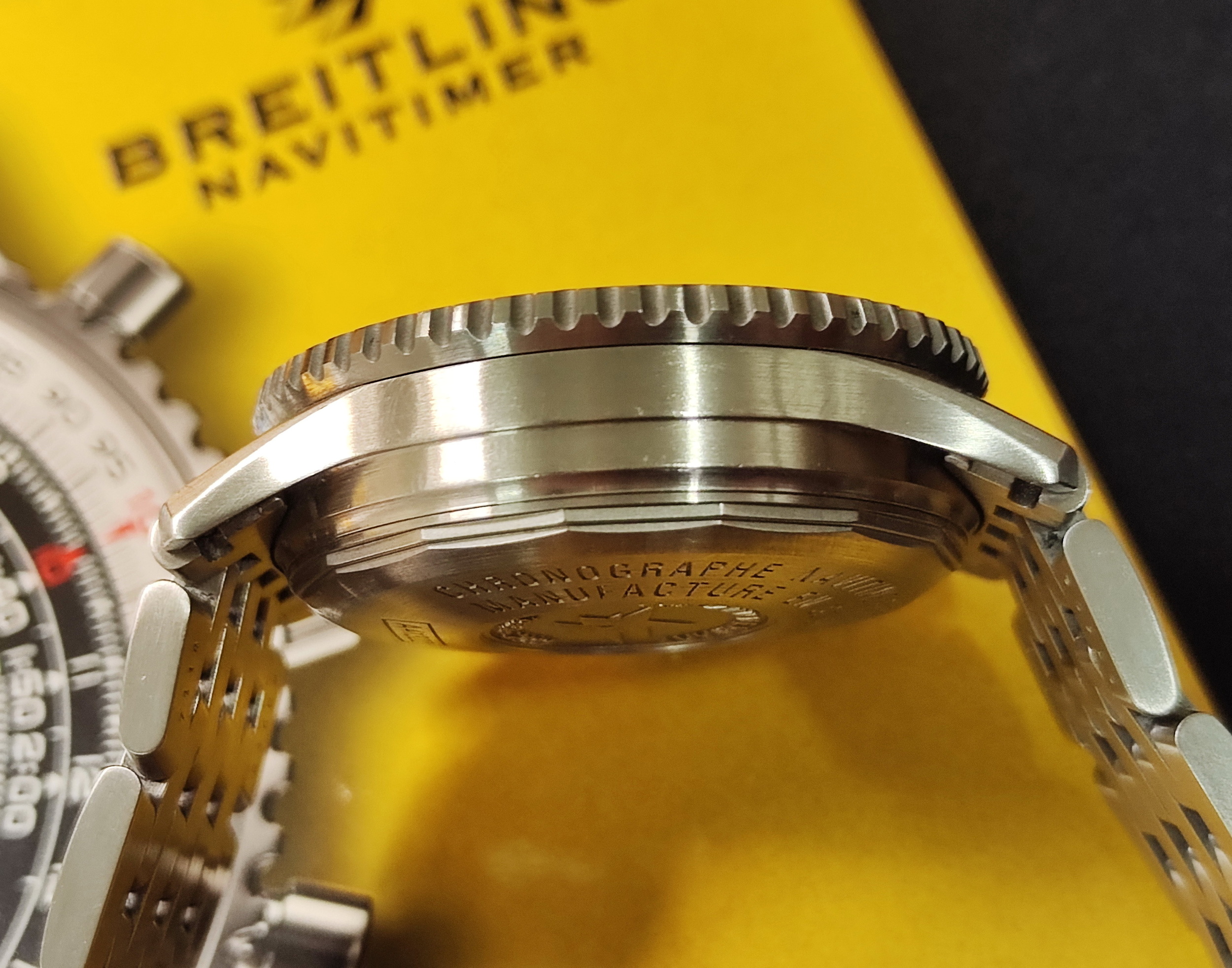 BREITLING 百年靈 Navitimer 50周年紀念款 錶徑41mm 自動上鍊 計時功能~原廠盒單 絕版珍藏 7