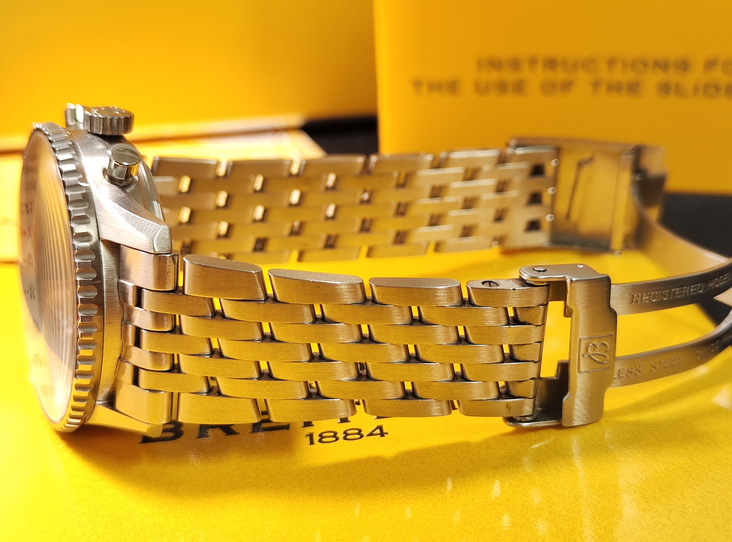 BREITLING 百年靈 Navitimer 50周年紀念款 錶徑41mm 自動上鍊 計時功能~原廠盒單 絕版珍藏 8