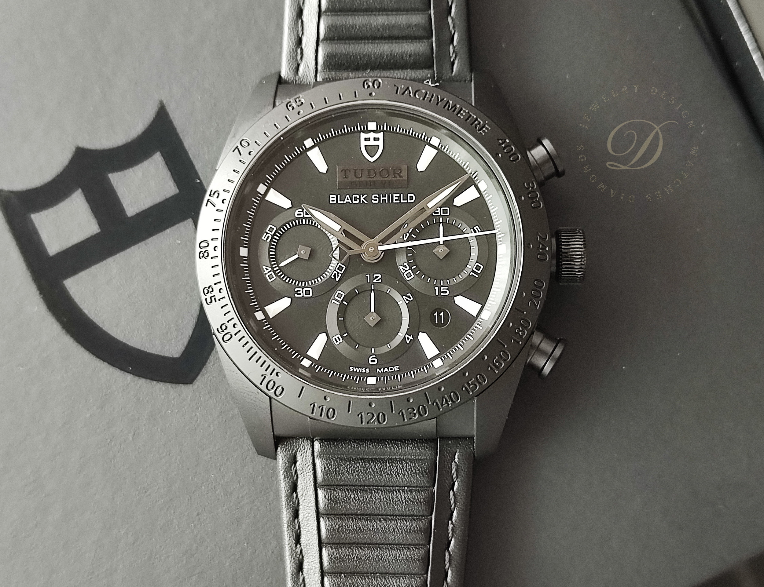 TUDOR 帝舵 Fastrider 黑陶瓷 42000 大錶徑42mm 自動上鍊 計時功能~原廠盒單