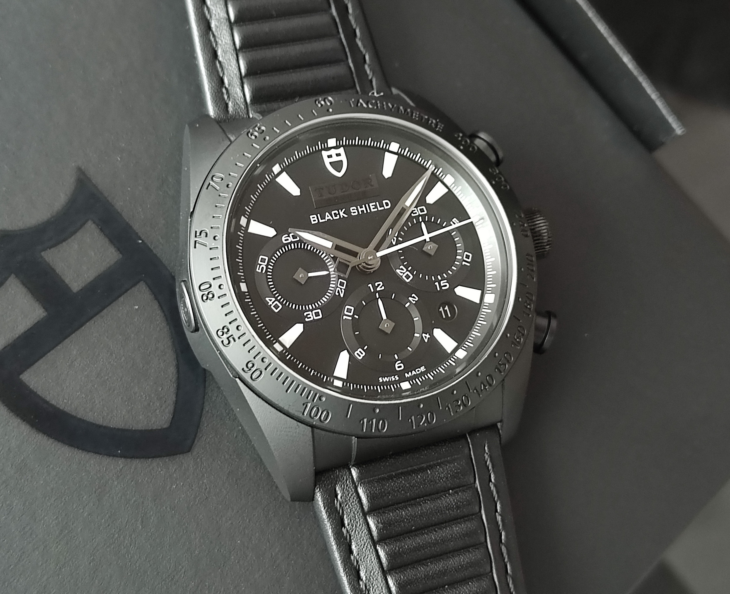 TUDOR 帝舵 Fastrider 黑陶瓷 42000 大錶徑42mm 自動上鍊 計時功能~原廠盒單 3