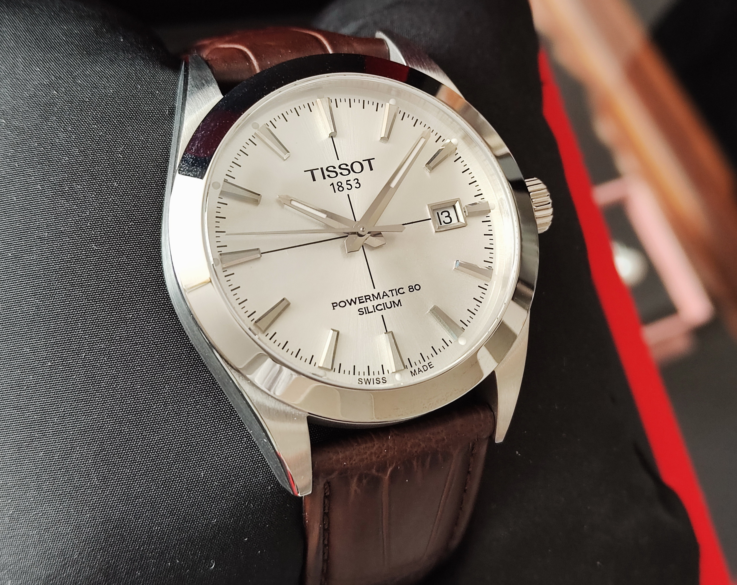 天梭 TISSOT 全新 正裝錶 Powermatic 錶徑40mm 自動上鍊 80小時動能~原廠盒單 3