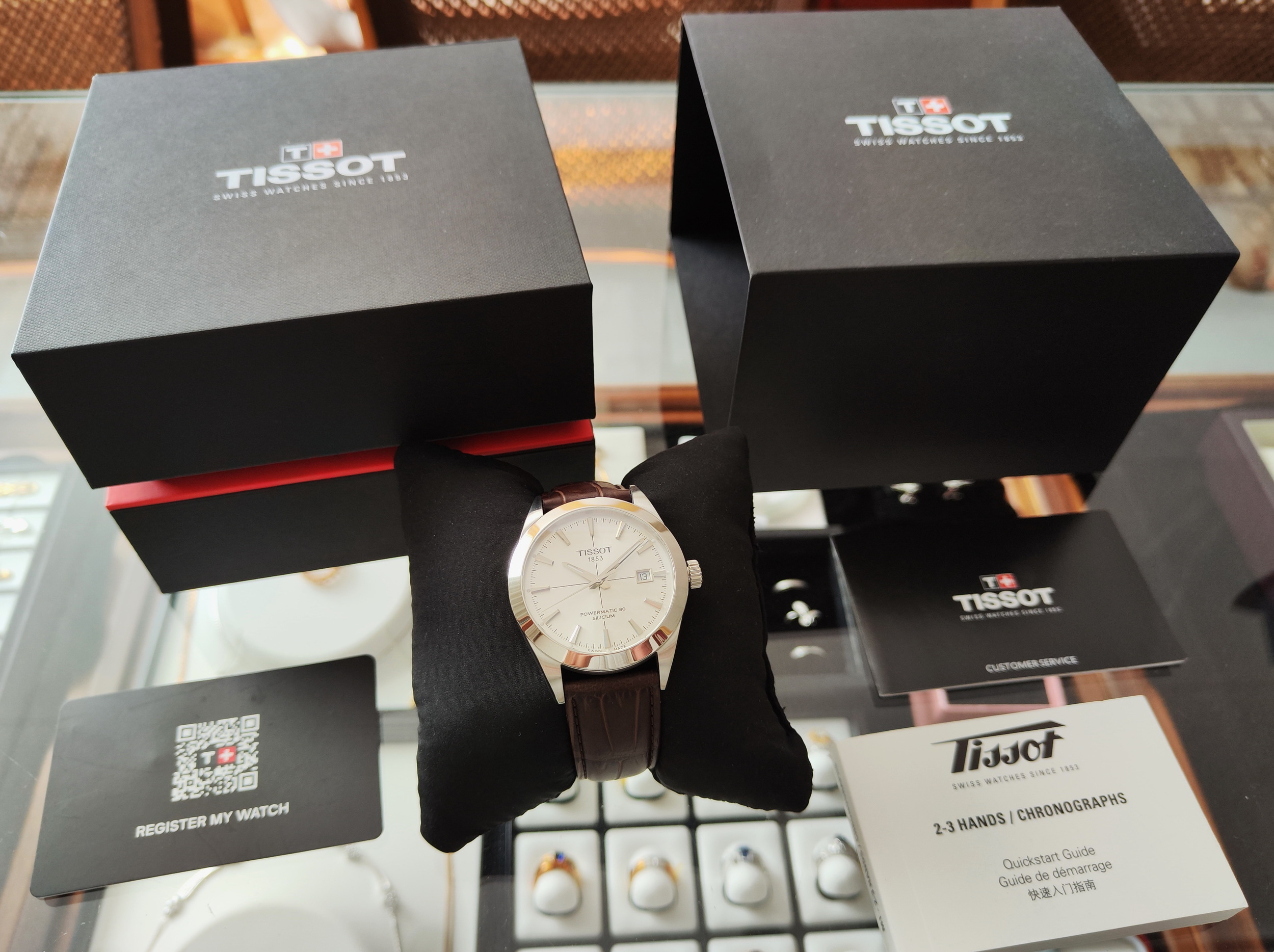 天梭 TISSOT 全新 正裝錶 Powermatic 錶徑40mm 自動上鍊 80小時動能~原廠盒單 7