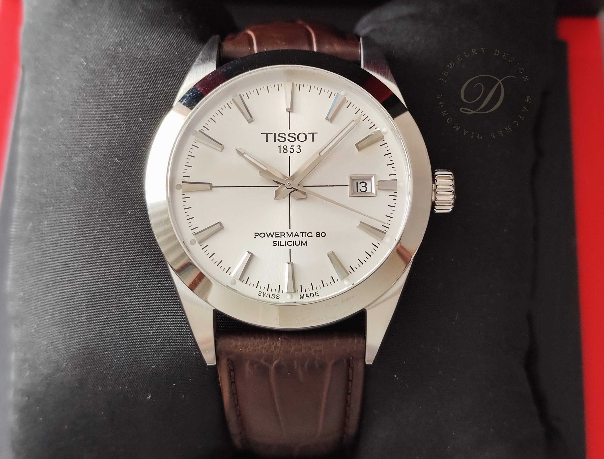 天梭 TISSOT 全新 正裝錶 Powermatic 錶徑40mm 自動上鍊 80小時動能~原廠盒單