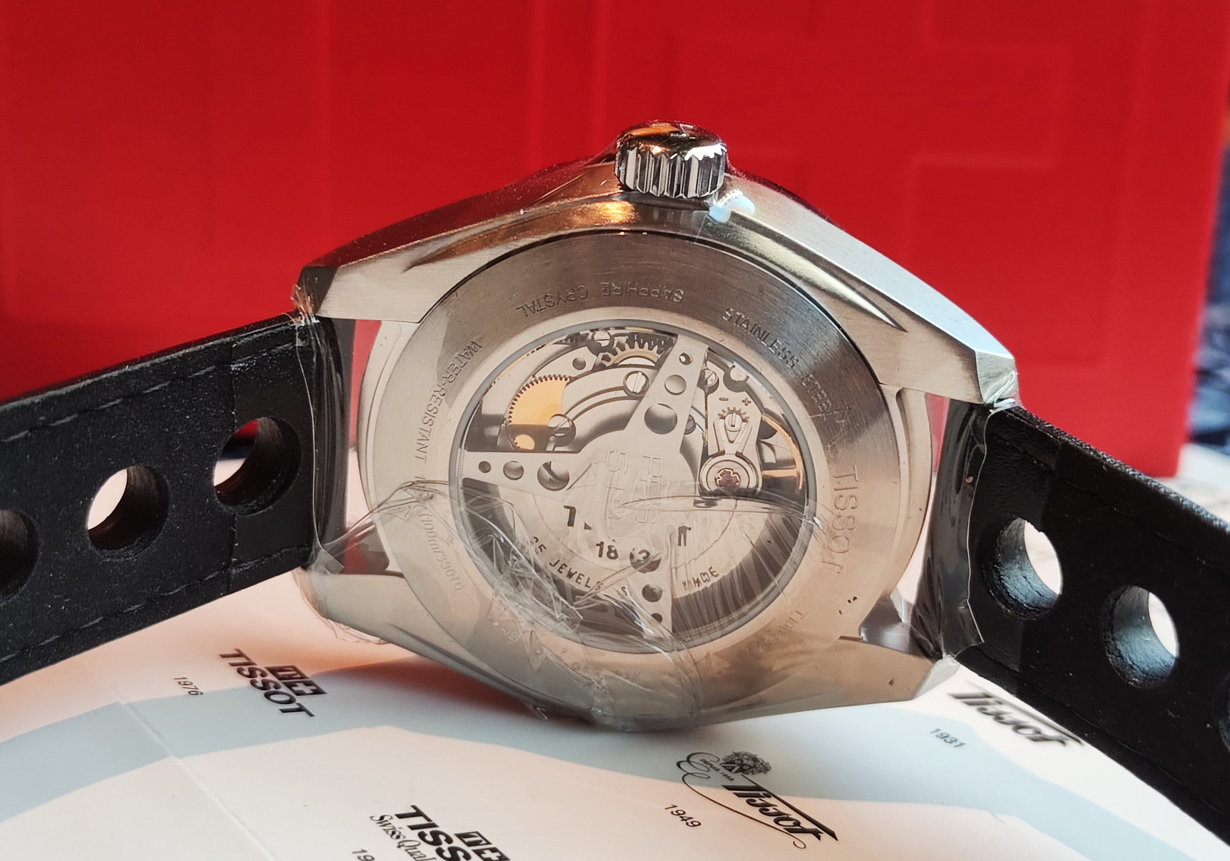 天梭 TISSOT 全新 PRS 516 大錶徑42mm 自動上鍊 黑色面盤~原廠盒單 未使用品 5