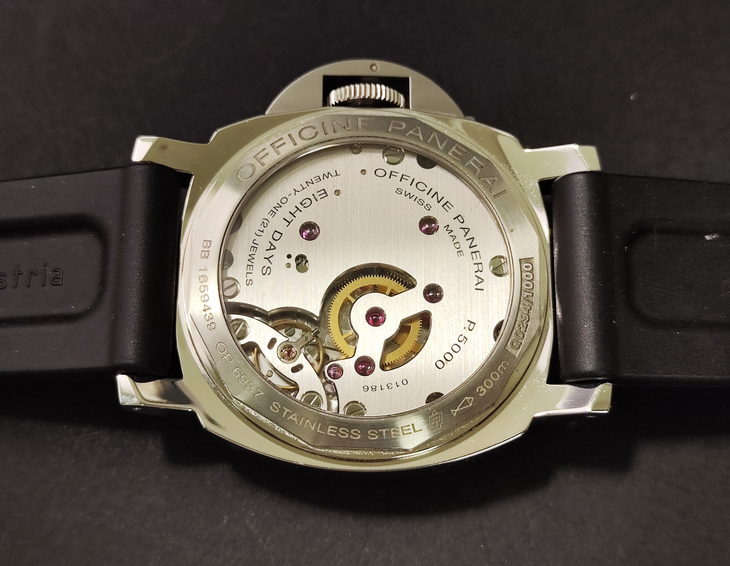 PANERAI 沛納海 PAM563 白色面盤 大錶徑44mm 護橋款 LUMINOR 手動上鍊 八日動能 八日鍊~原廠盒單 5