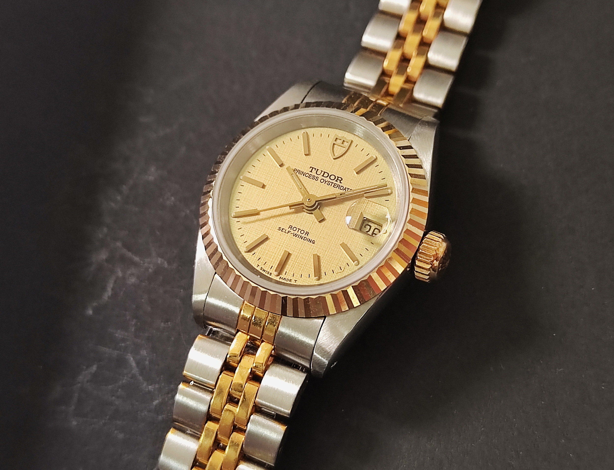 TUDOR 帝舵 經典公主系列 自動上鍊 布紋面盤 五株錶帶 錶徑25mm 絕版釋出 2