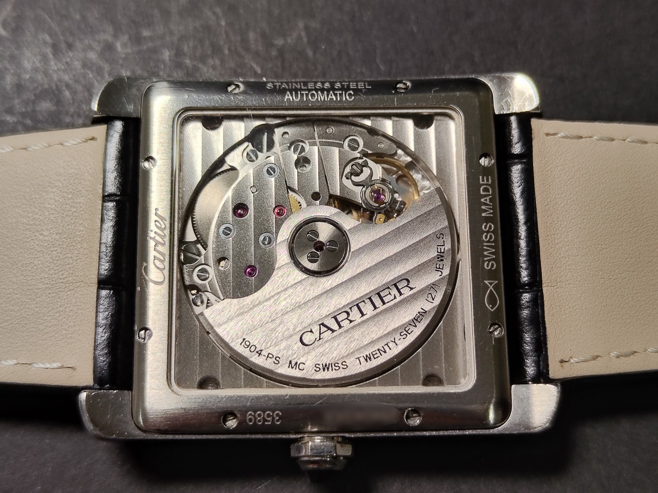 CARTIER 卡地亞 Tank MC 坦克系列 大型錶徑 自動上鍊 羅馬數字~原廠盒單 5