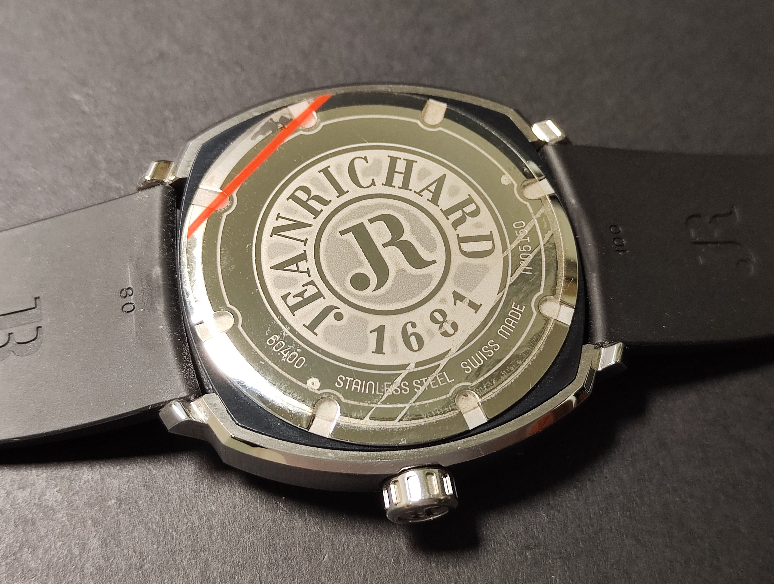 Jean Richard 尚維沙 Aquascope 浮世繪雕刻 藍色面盤 大錶徑44mm 自動上鍊 絕版釋出~原廠盒單 JR DJR 6