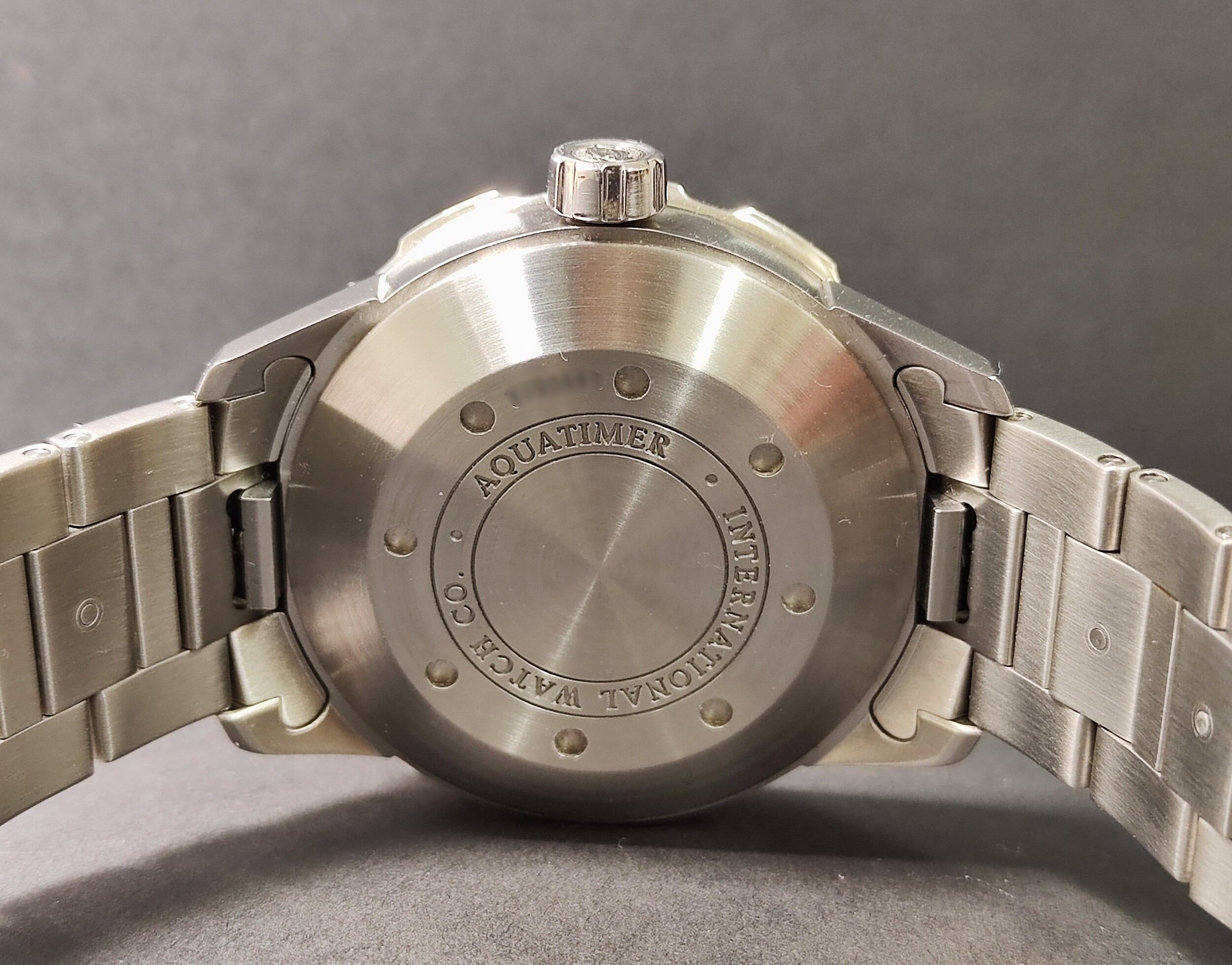 萬國 IWC 海洋時計 自動上鍊 大錶徑44mm 黑色面盤 黃色外圈 AQUATIMER 深潛2000米~原廠保單 5